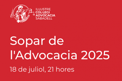 18 de julio, 21h. Cena de la Abogacía 2025