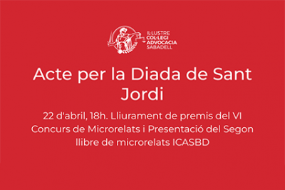 22 d'abril, 18h. Acte per la Diada de Sant Jordi