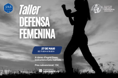 27 de maig, 17h. Taller de defensa personal femenina