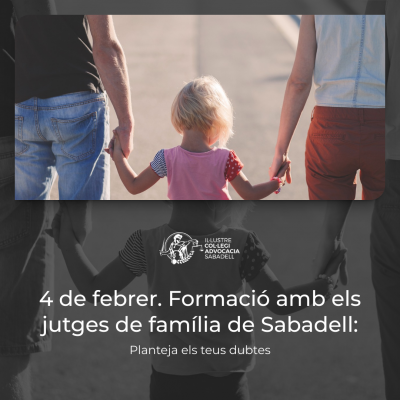 4 de febrero. Formación con los jueces de familia de Sabadell